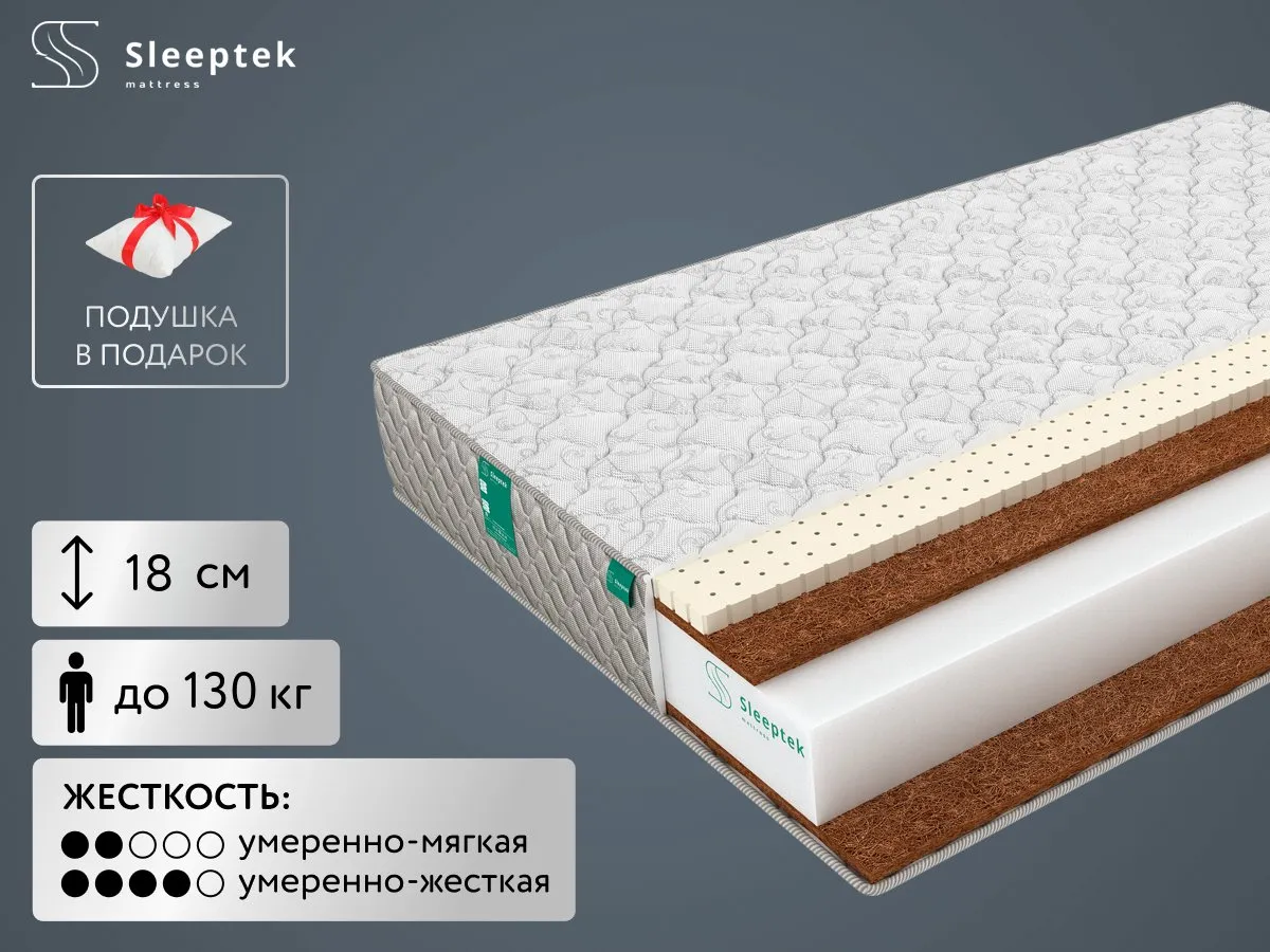 Матрас Sleeptek Roll Latex DoubleStrong 18 80x200