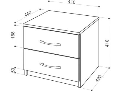 Размеры прикроватной тумбы