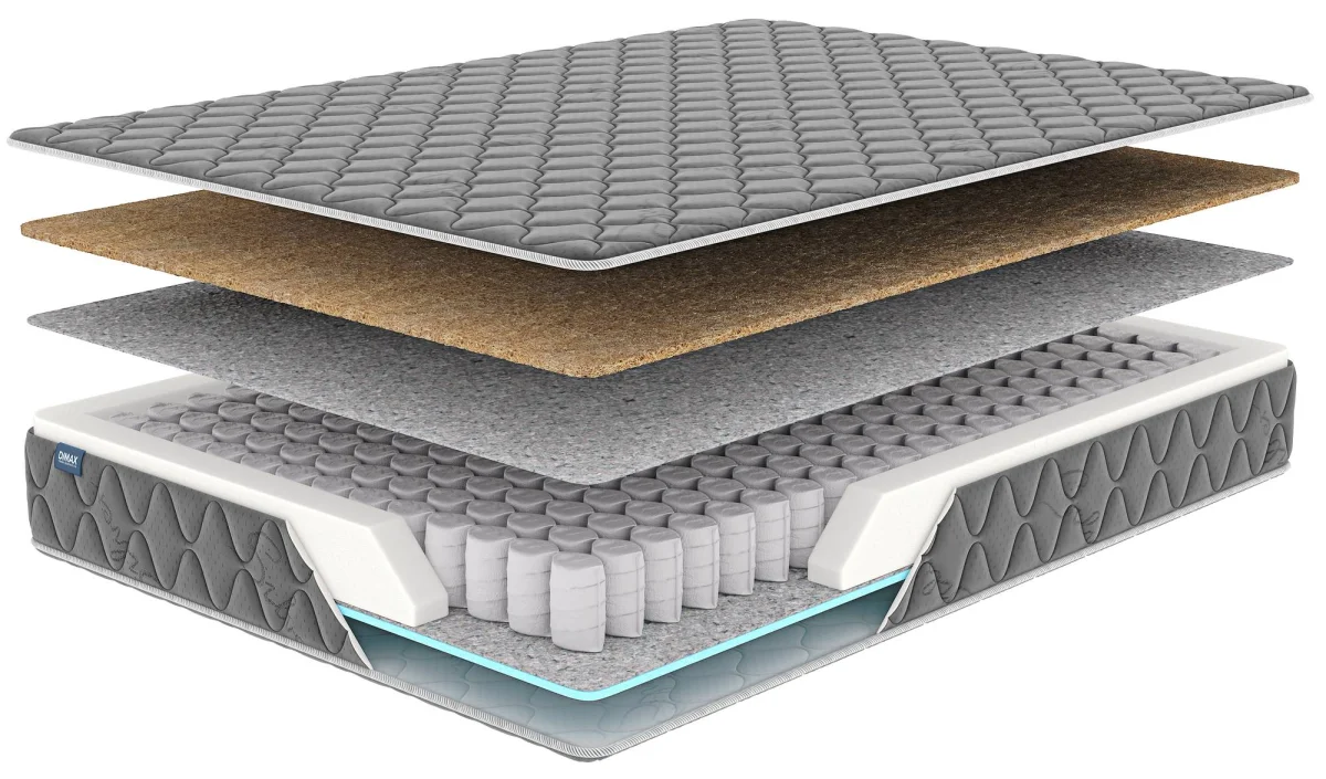 Матрас Dimax Оптима премиум хард лайт (графит) 140x190