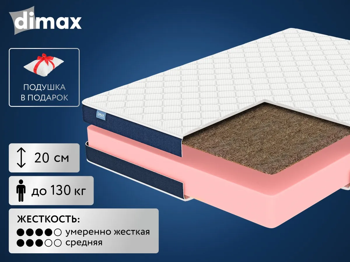 Матрас Dimax Практик 19 кокос