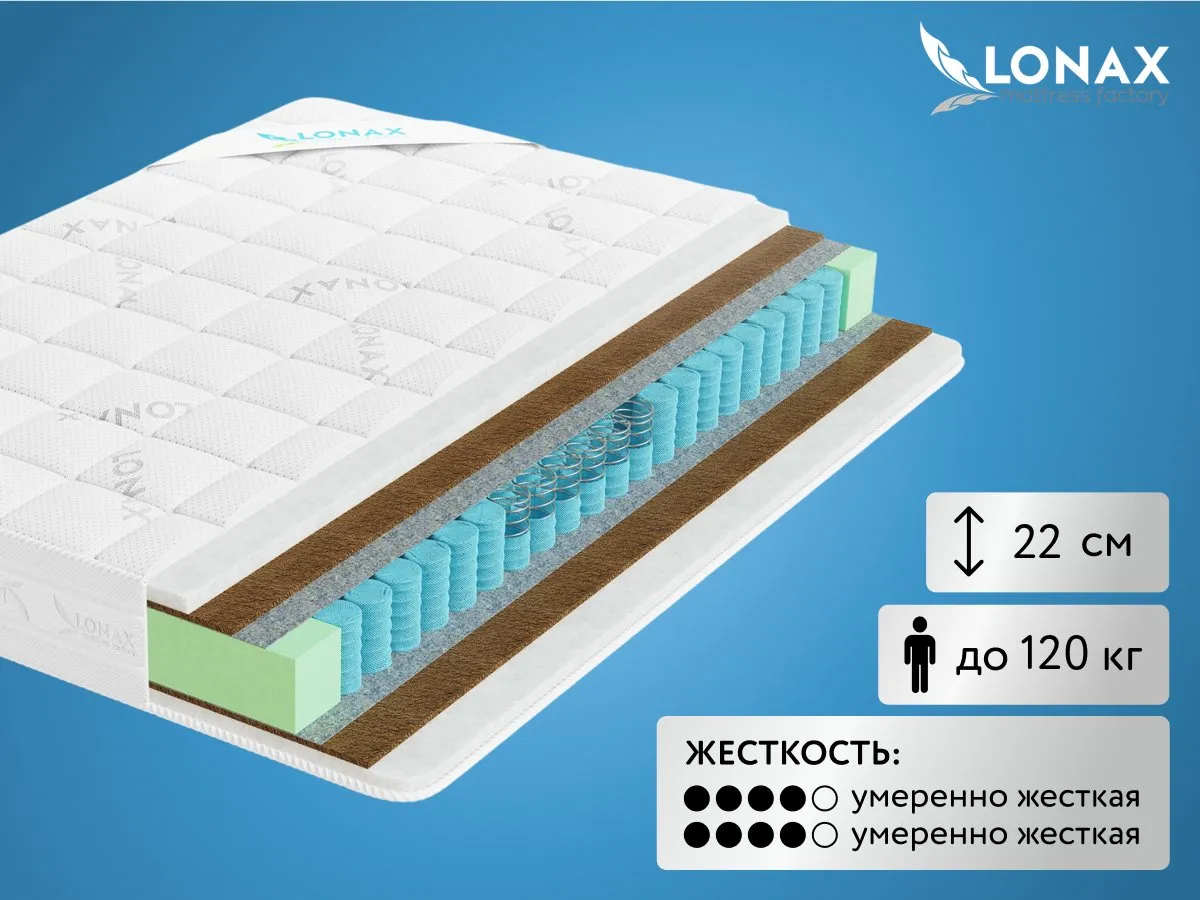 Матрас Lonax Strutto Cocos TFK 90x200