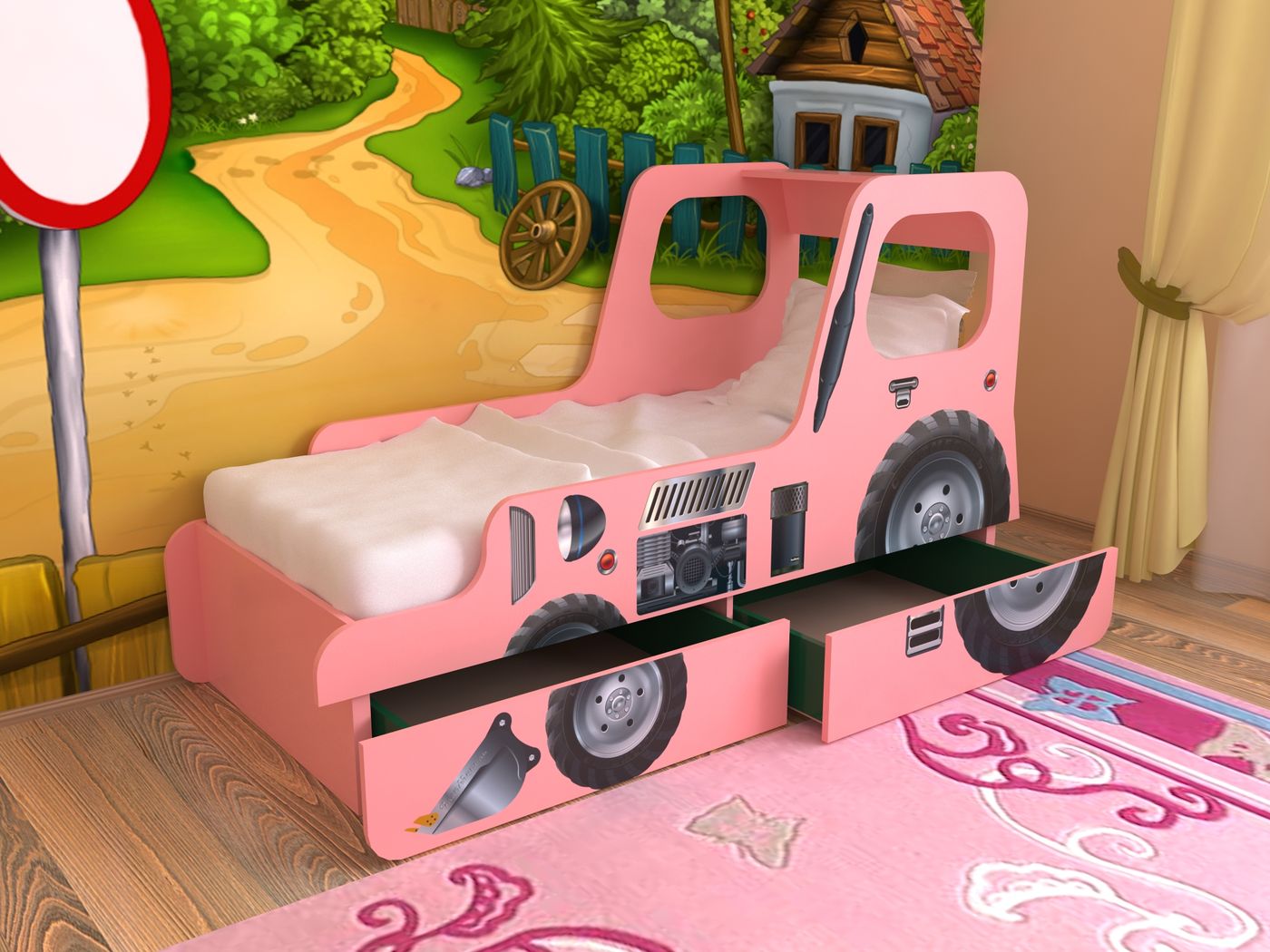 Кровать детская СЛАВМЕБЕЛЬ грузовик
