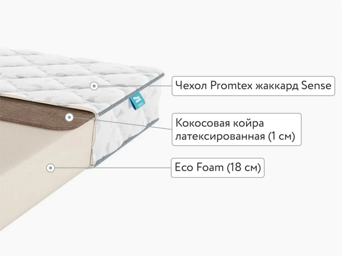 Матрас Promtex Plex Standart 18 Cocos 100x200