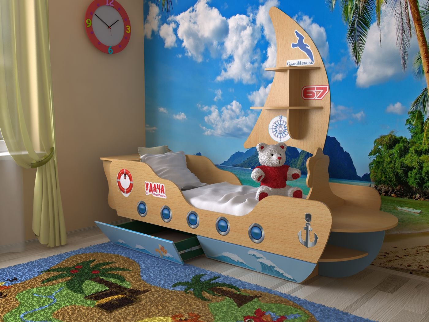 детская кровать для детей от 7 лет
