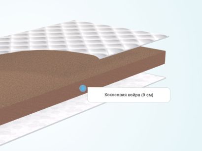 Матрас с кокосовой плитой