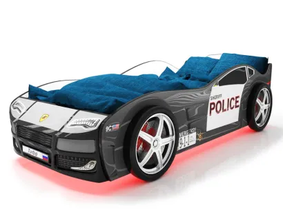 Кровать-машина Карлсон 24 «Турбо» Полиция2 160x70