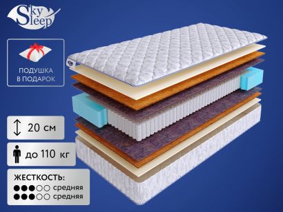 Матрас SkySleep Start Medium S1000 140x200